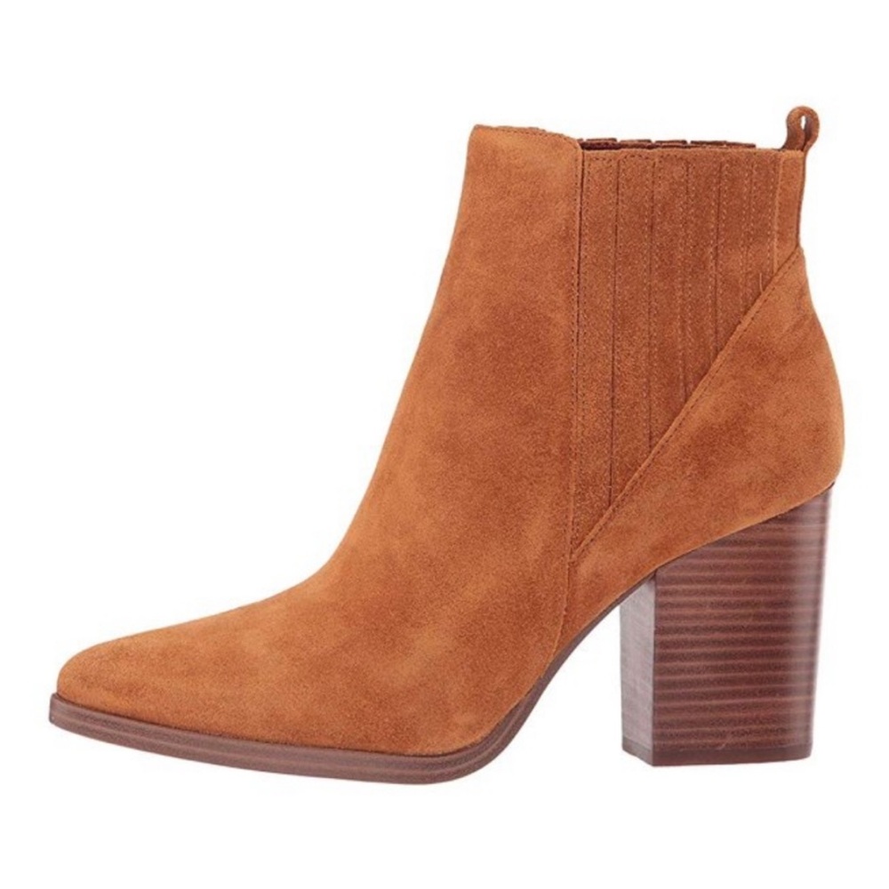 Marc Fisher LTD Alva Bootie Chestnut Brown Suede Size 8.5 - Picture 2 of 13